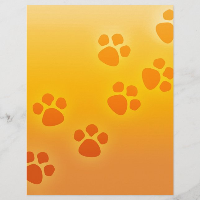 Niedliche Paw Print Animal Tracks (Vorderseite)