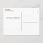 Niedliche Paw-Prints Personalisiert haben wir uns  Ankündigungspostkarte (Rückseite)