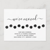 Niedliche Paw-Prints Personalisiert haben wir uns  Ankündigungspostkarte (Vorderseite)