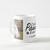 Niedliche Paws je Niedliche Hunde Mama Foto Keepak Kaffeetasse (Vorderseite Links)