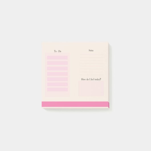 Niedliche Peach to do List post-it Notes Klebezettel (Vorderseite)