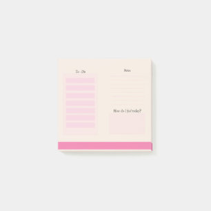 Niedliche Peach to do List post-it Notes Post-it Klebezettel