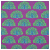 Niedliche Peacocks farbenfrohe Kinderdekoration Stoff (Muster)