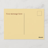 Niedliche Peca-Kuchen-Nachricht Postkarte (Rückseite)