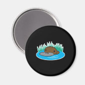 niedliche Pechplatypus Magnet (Vorderseite/Rückseite)