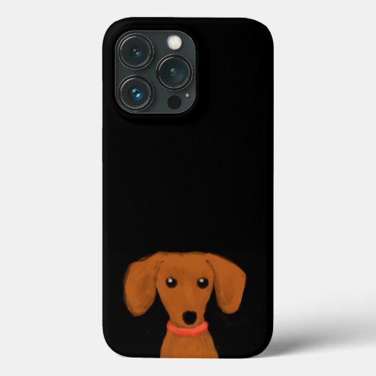 Niedliche Peeking-Dackel | Dackel Hund Welpe Dacke Case-Mate iPhone Hülle (Rückseite)