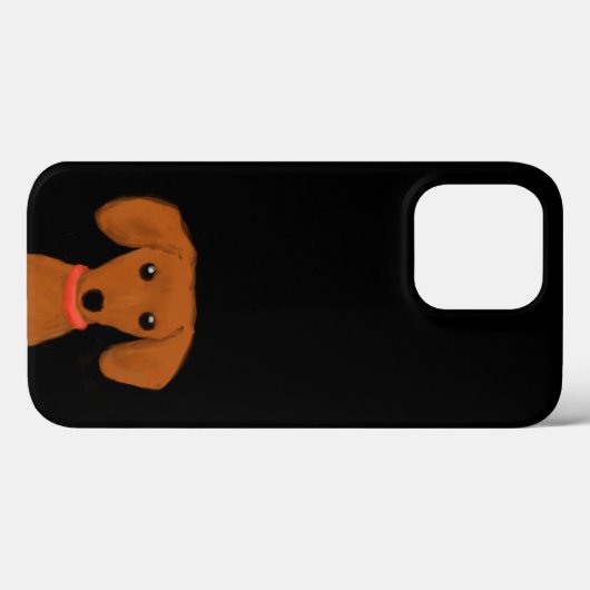 Niedliche Peeking-Dackel | Dackel Hund Welpe Dacke Case-Mate iPhone Hülle (Rückseite (Horizontal))