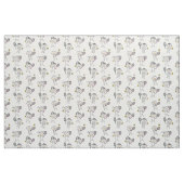 Niedliche Peitschenspieler in Weiß Stoff (Fat Quarter (45,7 x 55,9 cm))