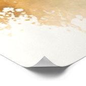 Niedliche Pekingese Welpe Aquarellmalerei Poster (Ecke)