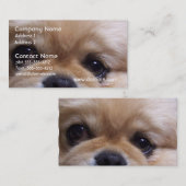 Niedliche Pekingese Welpen-Geschäfts-Karten Visitenkarte (Vorne/Hinten)