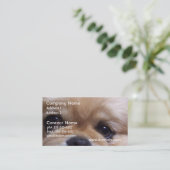 Niedliche Pekingese Welpen-Geschäfts-Karten Visitenkarte (Stehend Vorderseite)