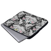 Niedliche Pelzkätzchen sind nahtlos. Illustrat Laptopschutzhülle (Vorne Knopf)