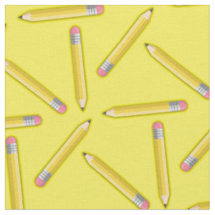 Niedliche Pencils Schule versorgt Handwerk Stoff