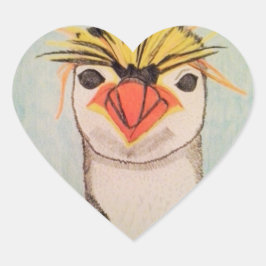 Niedliche Penguin-Aufkleber Herz-Aufkleber