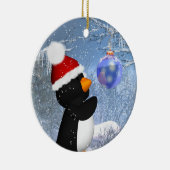 Niedliche Penguin-Baum-Verzierung - Keramikornament (Rechts)