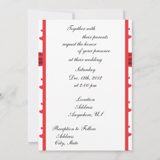 Niedliche Penguin-Braut-u. Einladung (Rückseite)