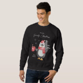 Niedliche Penguin Familie passt Weihnachts-Vater Sweatshirt (Vorne ganz)