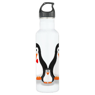 Niedliche Penguin-Familien-Flasche Edelstahlflasche