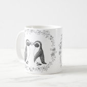 Niedliche Penguin-Paare vervollkommnen Kaffeetasse (Vorderseite Links)