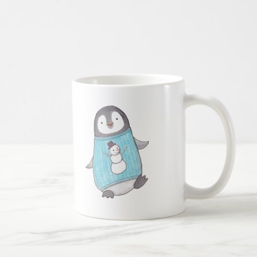 Niedliche Penguin-Tasse personalisierte niedliche Kaffeetasse (Rechts)