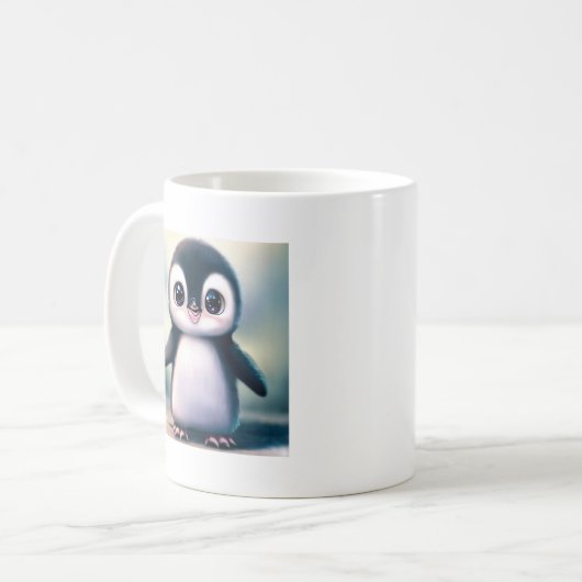 Niedliche Penguin Tasse - Süße Tier Tasse (Vorderseite Links)