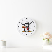 Niedliche Penguin-Wand-Uhr Runde Wanduhr (Zuhause)