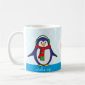 Niedliche Penguin Weihnachten mit Ihrem Namen Kaffeetasse (Links)