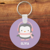 Niedliche Penguin-Weihnachtsfiller für Mädchen Schlüsselanhänger (Vorderseite)