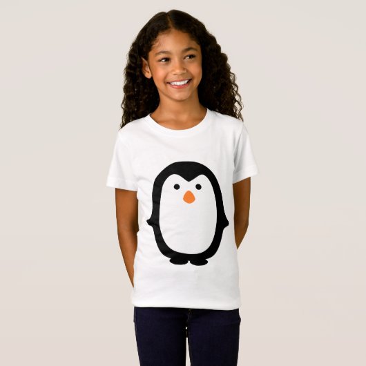 Niedliche Penguinillustration T-Shirt (Vorne ganz)