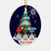 Niedliche Penguins, Baum und Keramikornament (Rechts)
