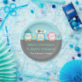 Niedliche Penguins-frohe Pappteller (Party)