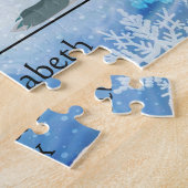 Niedliche Penguins im 25. Hochzeits-Jahrestag des Puzzle (Seite)