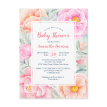 Niedliche Peongs Rose Rosa Blumenblütendusche