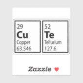 NIEDLICHE Periodic-Tabelle Aufkleber (Blatt)