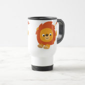 Niedliche Perky Cartoon Lion Tasse (VorderseiteRechts)