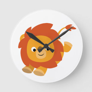 Niedliche Perky-Cartoon-Lötwand Runde Wanduhr