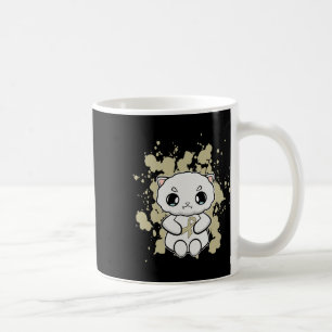 Niedliche Perserkatze Anime Kätzchen Kinderkrebs A Kaffeetasse