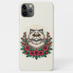 Niedliche persische Katze, florale persische Kitty Case-Mate iPhone Hülle