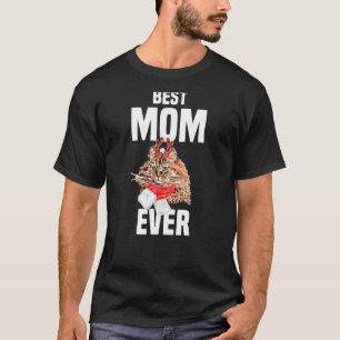 Niedliche persische Katze mit Rentierkostüm Best M T-Shirt