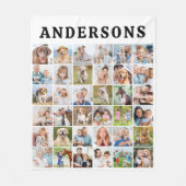 Niedliche Personalisiert 36 Fotos Collage Geburtst Fleecedecke (Vorderseite)
