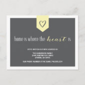 Niedliche Personalisierte Adressänderung Ankündigungspostkarte (Vorderseite)