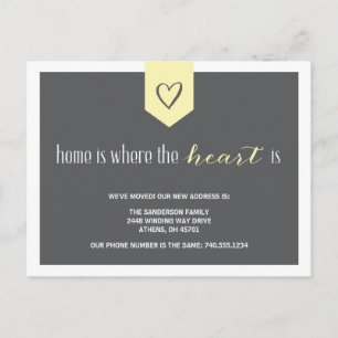 Niedliche personalisierte Adressenänderung Ankündigungspostkarte