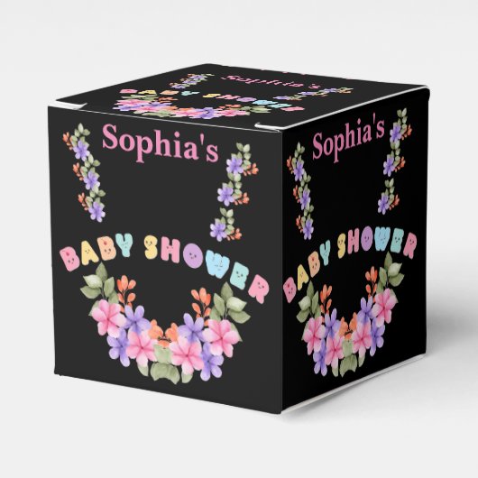 Niedliche Personalisierte Babydusche Geschenkschachtel (Vorderseite)