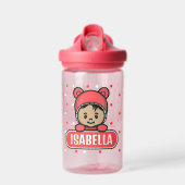 Niedliche Personalisierte Babyflasche für Mädchen Trinkflasche (Vorne)