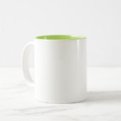 Niedliche Personalisierte Bamboo Tree Panda Bear T Zweifarbige Tasse (Vorderseite Links)