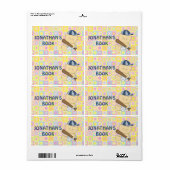 Niedliche personalisierte Baseball-Kinderbuchplatt (Vorne)