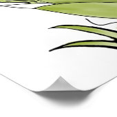 Niedliche Personalisierte Blumengartenmühle Poster (Ecke)