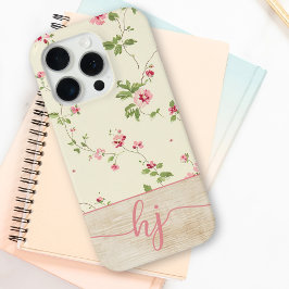 Niedliche Personalisierte Blumenzellenschrift Case-Mate iPhone Hülle