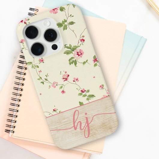 Niedliche Personalisierte Blumenzellenschrift Case-Mate iPhone Hülle