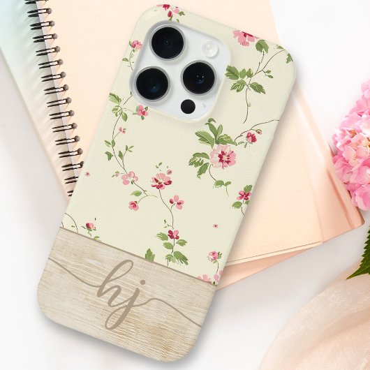 Niedliche Personalisierte Blumenzellenschrift Case-Mate iPhone Hülle
